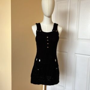 Ladies Tunic, Black/Size S, 70% Viscose/ 30% Wool